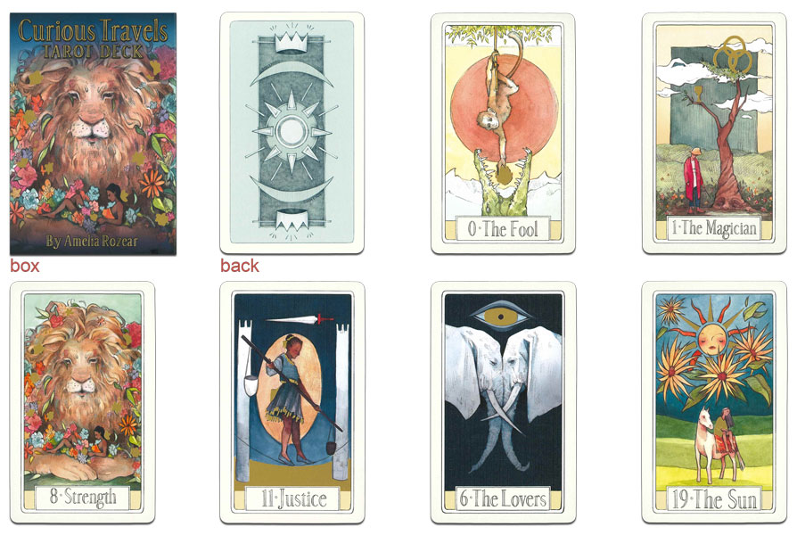 タロットカード 78枚 ウェイト版 占い【Curious Travels Tarot Deckキュリアス・ト...