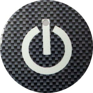 タント カスタム Tanto CUSTOM Tanto スタートボタンカバー スイッチカーボン柄 黒 貼るだけかんたん取付 プッシュ スタート スイッチ カバー Push Start Switch Accessory for DAIHATSU 車用