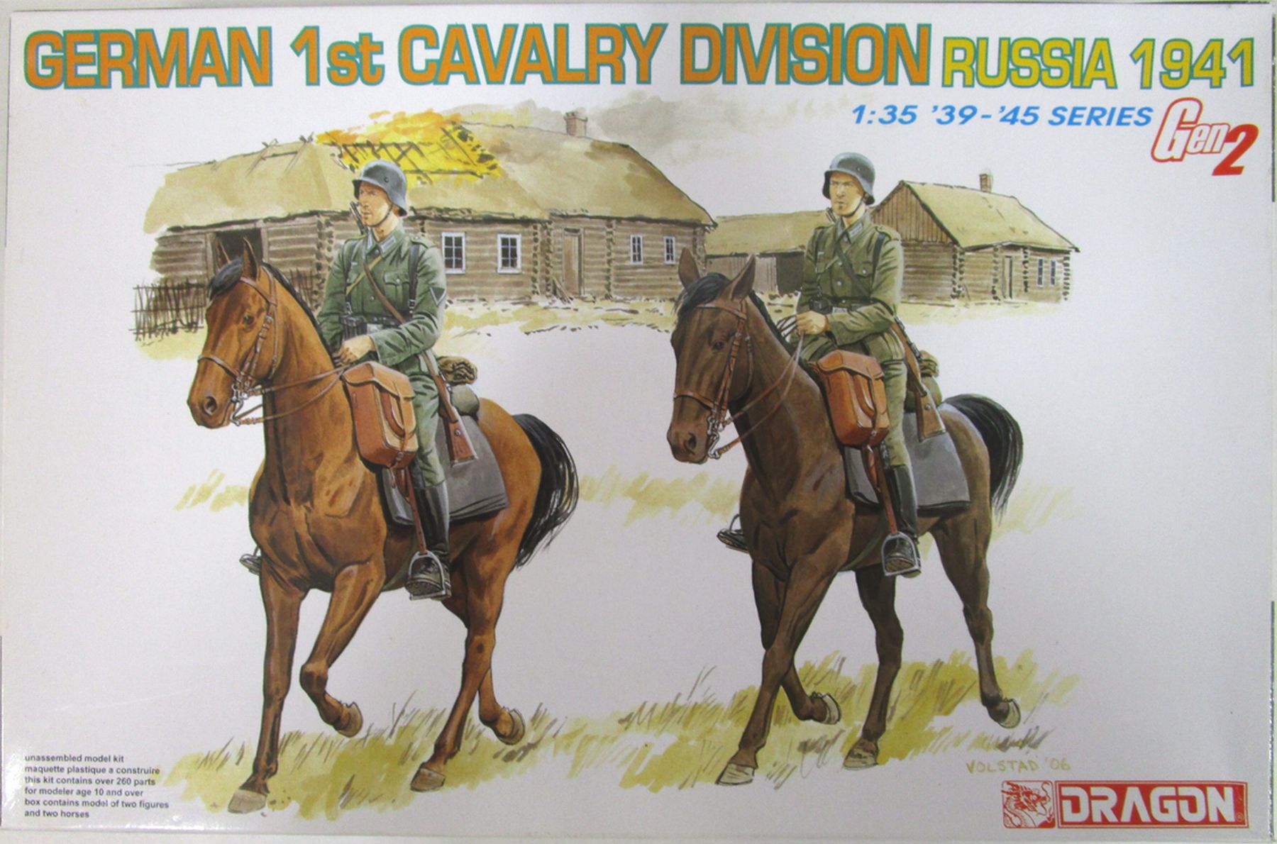 【中古】 その他 プラモデル DRAGON ドラゴン 6216 1/35 ドイツ軍 第1騎兵師団 ロシア 1941 【A´】 外箱傷み