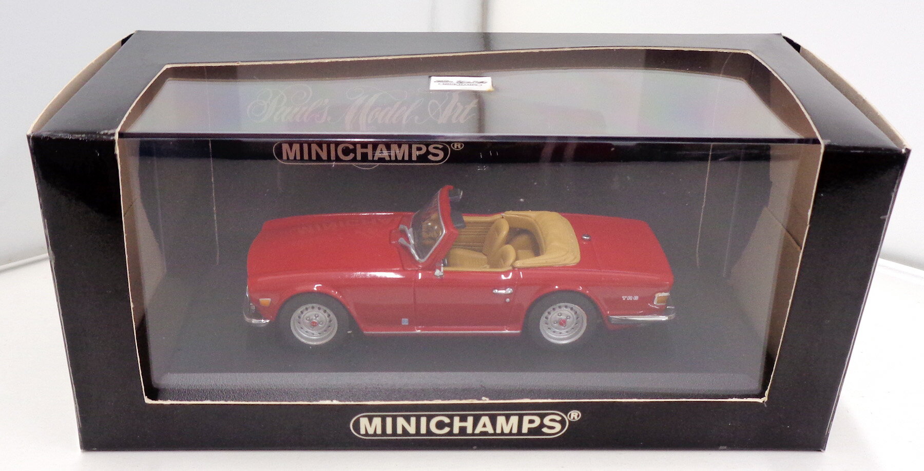 【中古】 その他 スケールミニカー(1/43) ミニチャンプス Triumph TR 6 1968-76 レッド 【C】 ※開封品・外箱など経年による傷み・メーカー出荷時からの塗装ムラが多少ございます