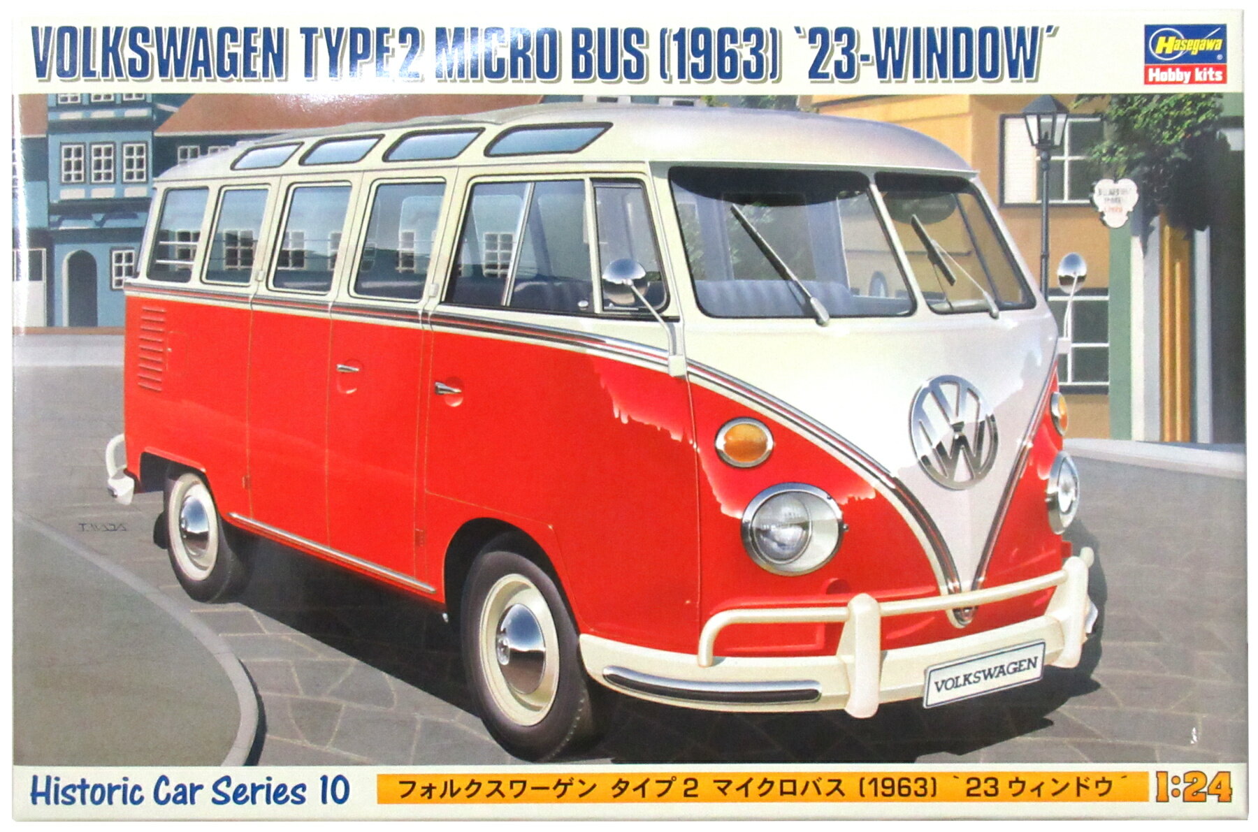 【中古】 その他 ガレージキット 自動車系 ハセガワ 1/24 フォルクスワーゲン タイプ2 マイクロバス1963 23ウィンドウ 【A´】 外箱傷み/未組立