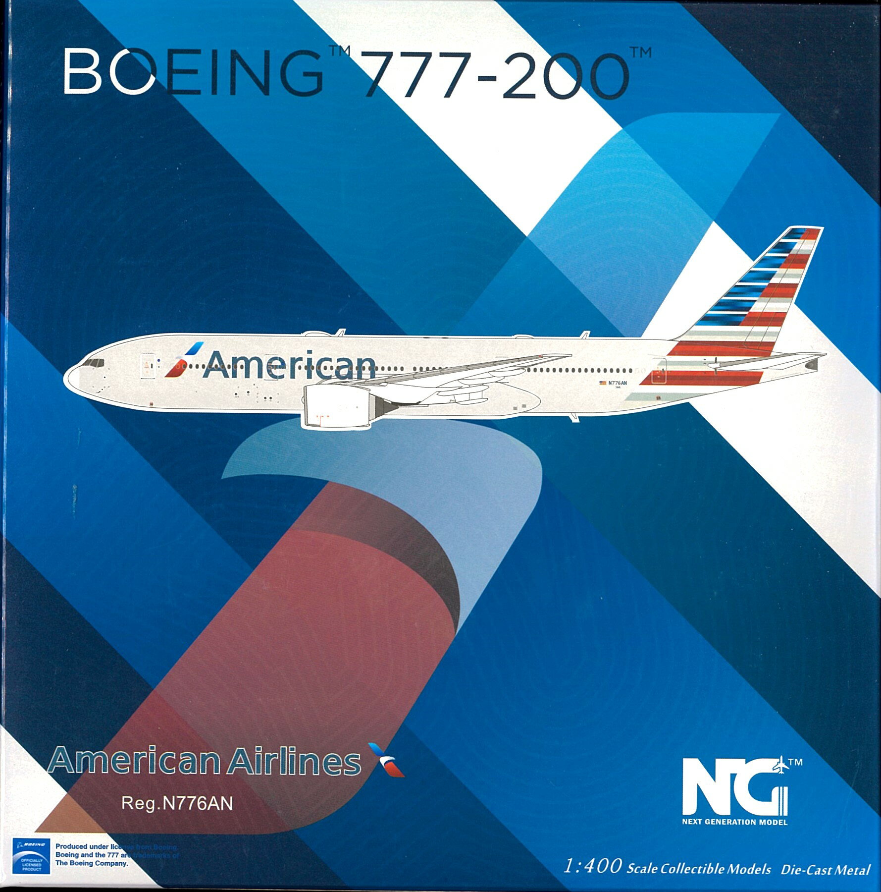 【中古】 その他 完成品(航空機) 民間機 NC　1/400　B777-200　American Airlines 　N776AN　品番:72016 【C】 ※開封品・外箱に若干の傷みあり　※商品の性質上多少の塗装ムラ等はご容赦下さい