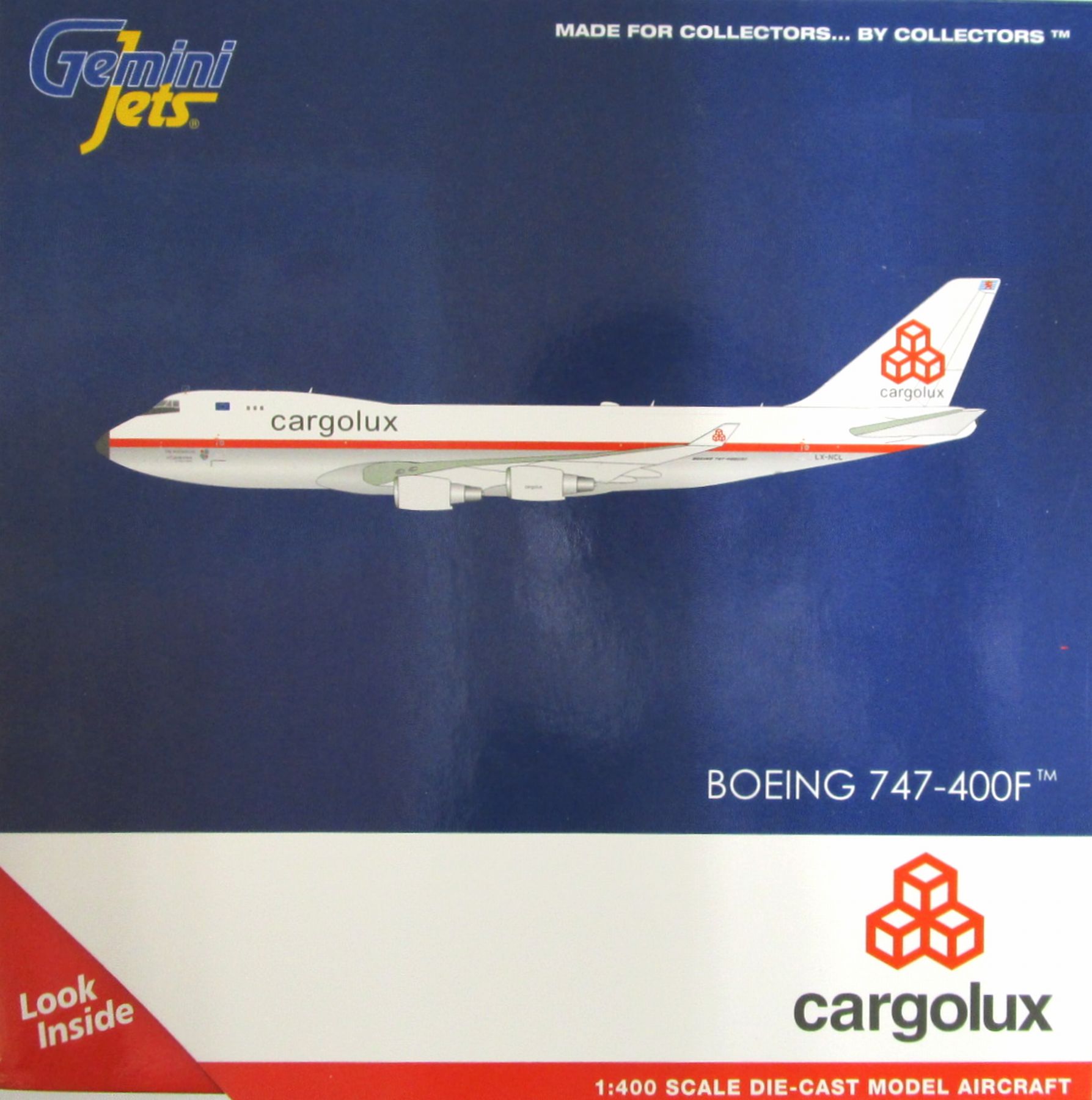 【中古】 その他 完成品(航空機) 民間機 ジェミニジェッツ GJCLX1947 1/400 ボーイング747-400F カーゴルックス航空 LX-NCL 【C】 外箱傷み、破れ