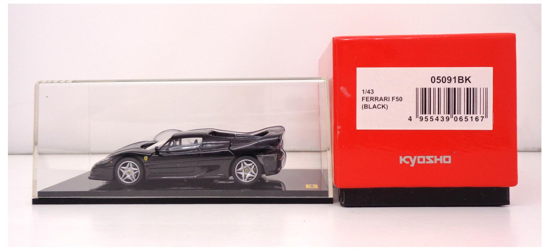 【中古】 その他 スケールミニカー(1/43) 京商 1/43 FERRARI F50 (BLACK) 【C】 ※開封品 外箱傷み 箱内側シミ汚れあり 商品の性質上多少の塗装ムラ等はご容赦ください