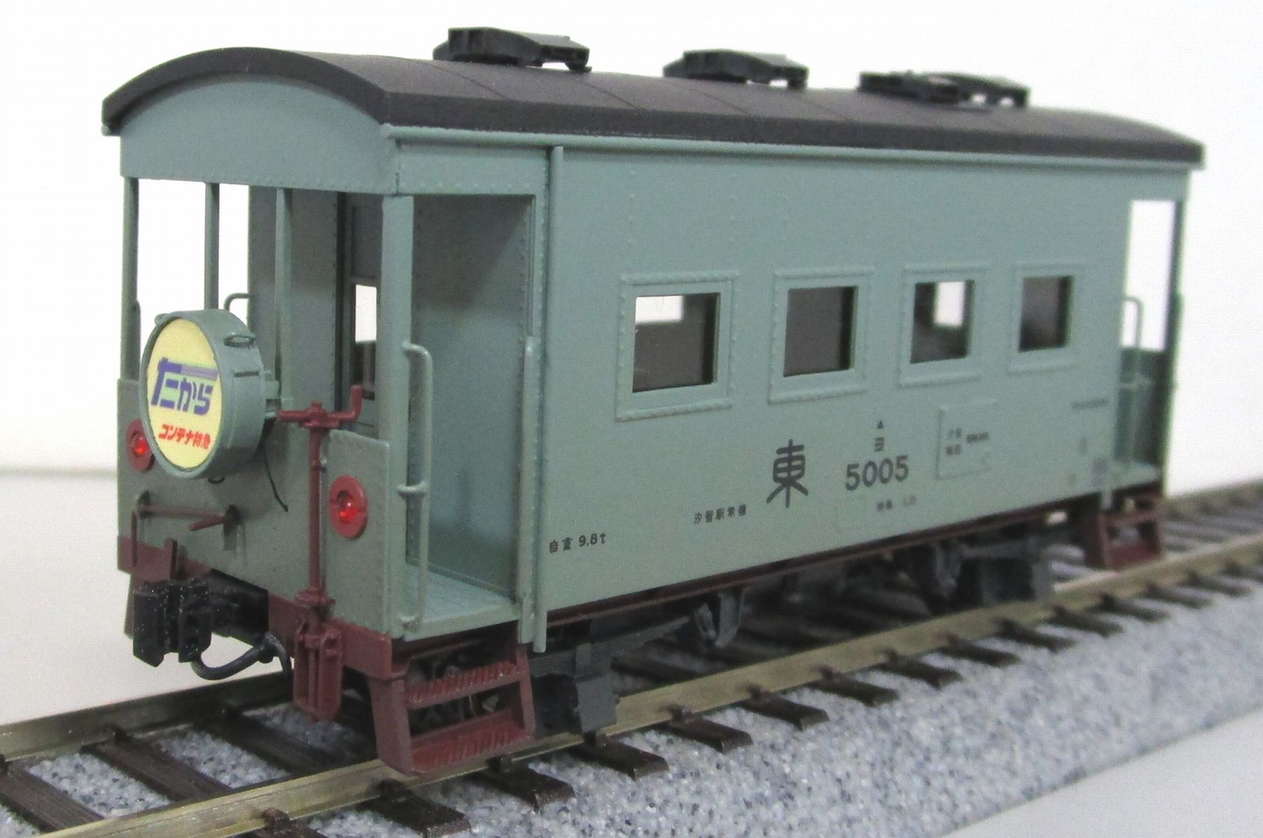 【中古】HOゲージ その他 鉄道模型 IMON (HO1067 1/87 12mm) ヨ5000 5005 たから号 淡緑3号 汐留駅常備 【D】 車輪傷み ※1/87 12mmゲージの製品です