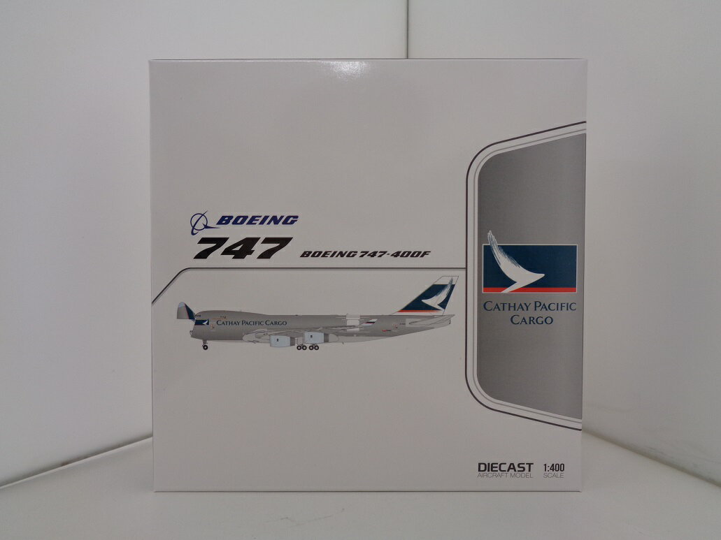 【中古】 その他 完成品(航空機) 民間機 JC WINGS 1/400 747-400F キャセイパシフィック航空 カーゴ "Silver Bullet Livery" B-HUO 開閉選択式 【B】 ※若干の外箱傷みあり ※商品の性質上多少の塗装ムラ等はご容赦下さい。