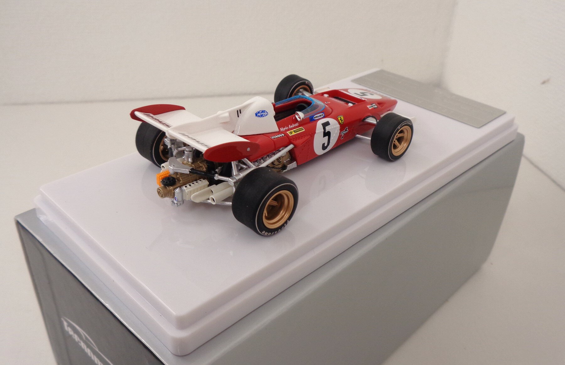����š� ����¾ ��������ߥ˥���(1/43) �ƥ��Υ�ǥ롡�ե��顼�� 312 B2 F1 �ɥ���GP 1971 4�����޼� M.Andretti #5 (TM43-14A) ��B�� ����Ȣ�ڤӥ��꡼�֤˼㴳�ν��ߡ���������¿���λ��ꥭ�����ꡡ