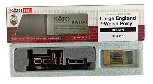【中古】OO-9ゲージ KATO(カトー) 51-251D Large England ”Welsh Pony(BROWN)” 【C】 パーツ取付残有/外箱傷み/※1/76スケール、軌間9mmのナローゲージの商品となります。