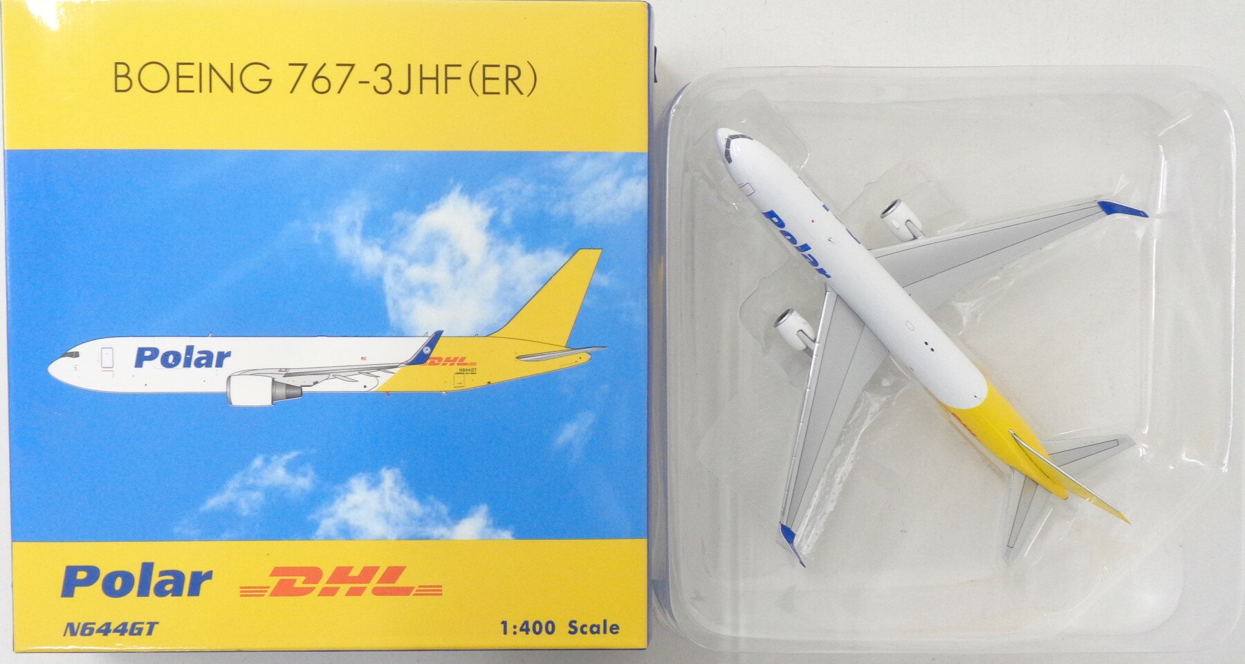 【中古】 その他 完成品(航空機) 民間機 フェニックス　1/400　 Polar Cargo DHL B767-3JHF(ER) N644GT 【B】 ※若干の外箱傷みあり　※メーカー出荷時からの塗装ムラ等はご容赦下さい