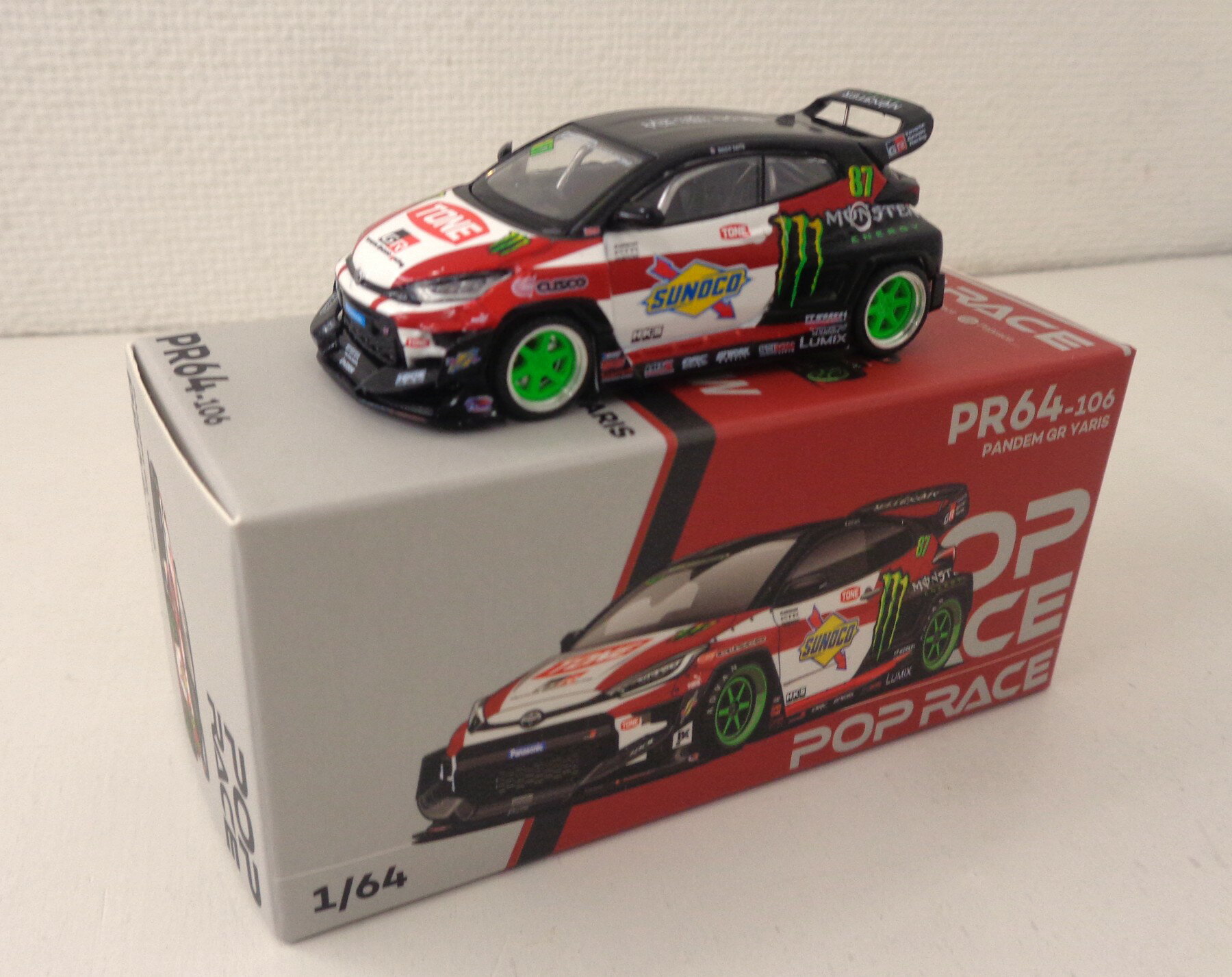 【中古】 その他 スケールミニカー(1/64・その他) POP RACE 1/64 PR64-106　PANDEM GR YARIS DAIGO SAI..