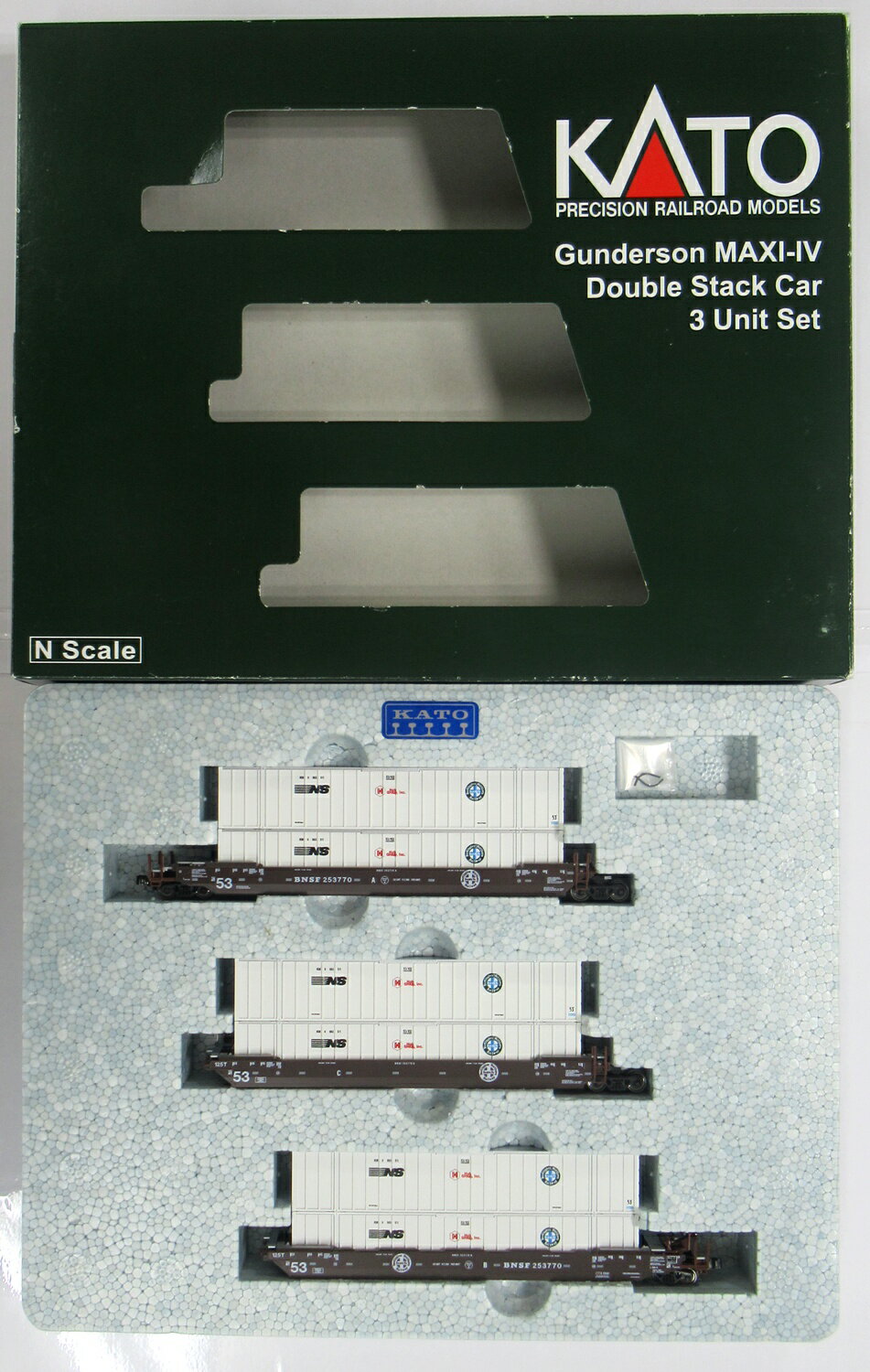 【中古】Nゲージ KATO(カトー) 貨車 セット商品 106-6185 MAXI-IV BNSF Original Logo #253770 【A´】 ..