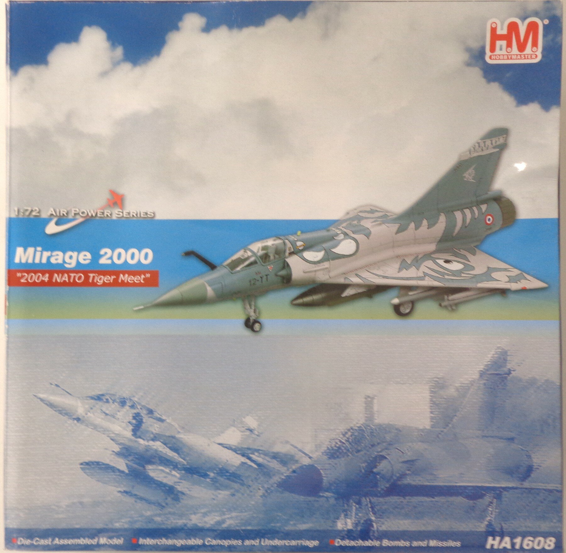 【中古】 その他 完成品(航空機) 軍用機 ホビーマスター　HA1608　1/72　 Mirage 2000 ”2004 NATO Tiger Meet” 【B】 ※外箱傷み大（大きな凹みあり）　※商品の性質上多少の塗装ムラ等はご容赦下さい