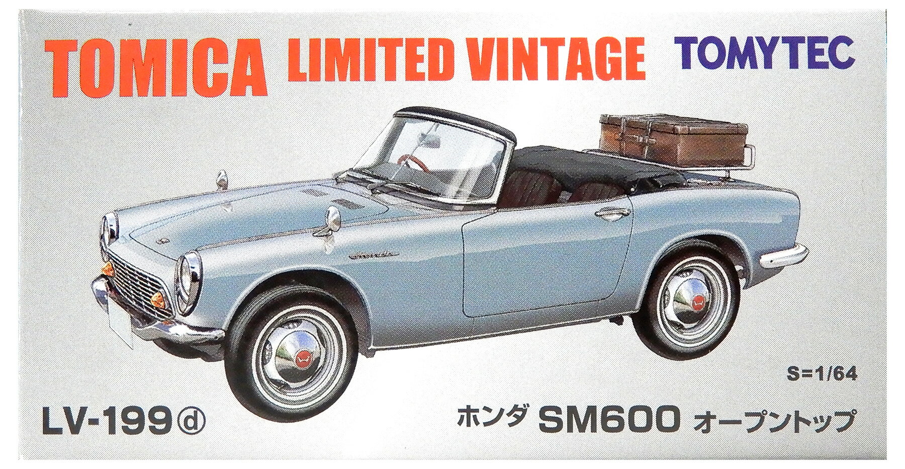 【中古】1/64 TOMYTEC(トミーテック) トミカリミテッドヴィンテージ LV-199d ホンダ SM600 オープントップ(メタリックブルー) 【B】 外箱開封済・外箱傷み / 性質上、多少の塗装ムラ等はご容赦ください