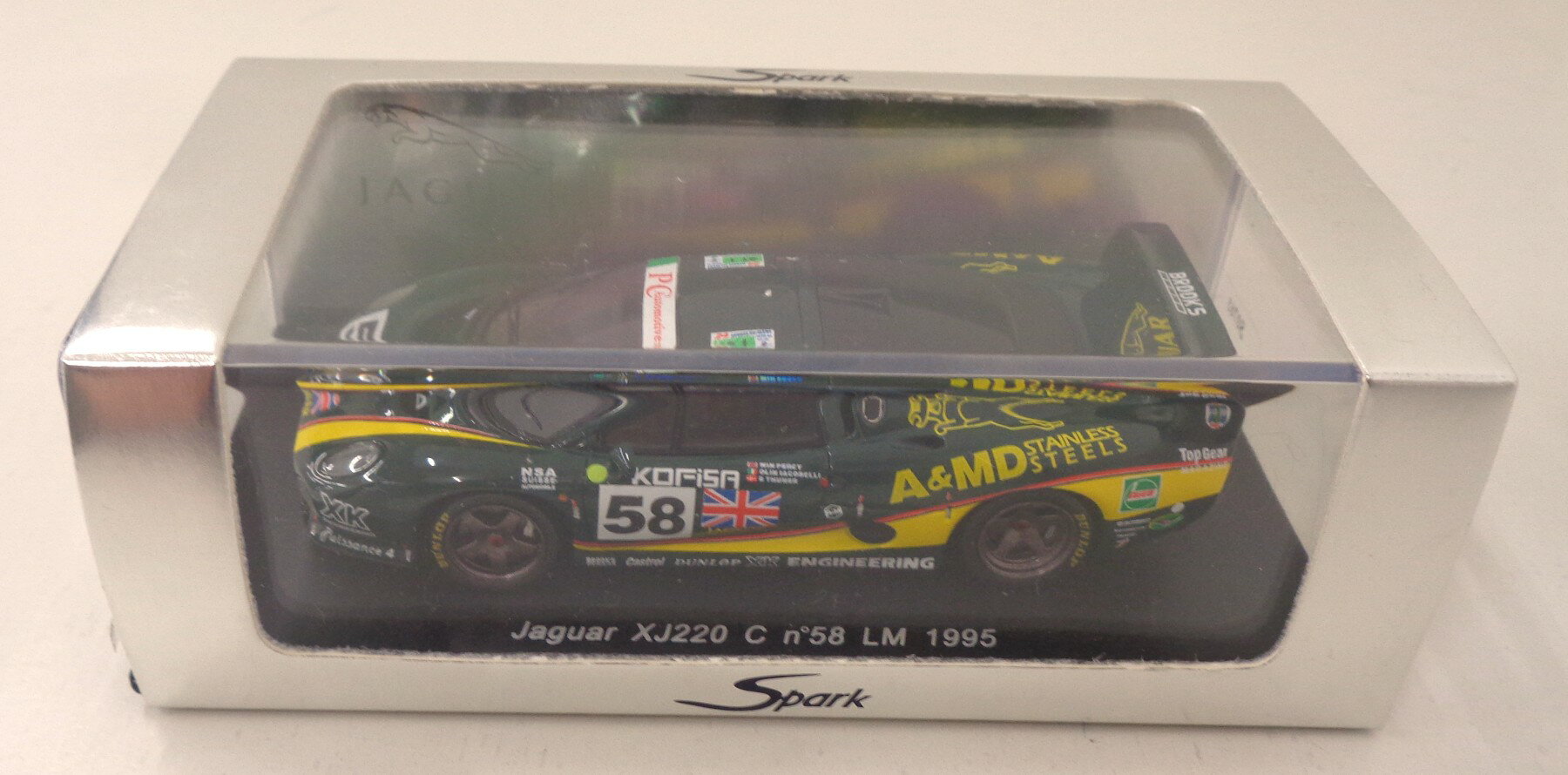 樂天商城 - 【中古】 その他 スケールミニカー(1/43) スパーク　S0765 　Jaguar XJ220C LM 1995 Castrol #58 【A´】 ※若干のスリーブ傷み及び ケース擦れあり/商品の性質上多少の塗装ムラ等はご容赦下さい