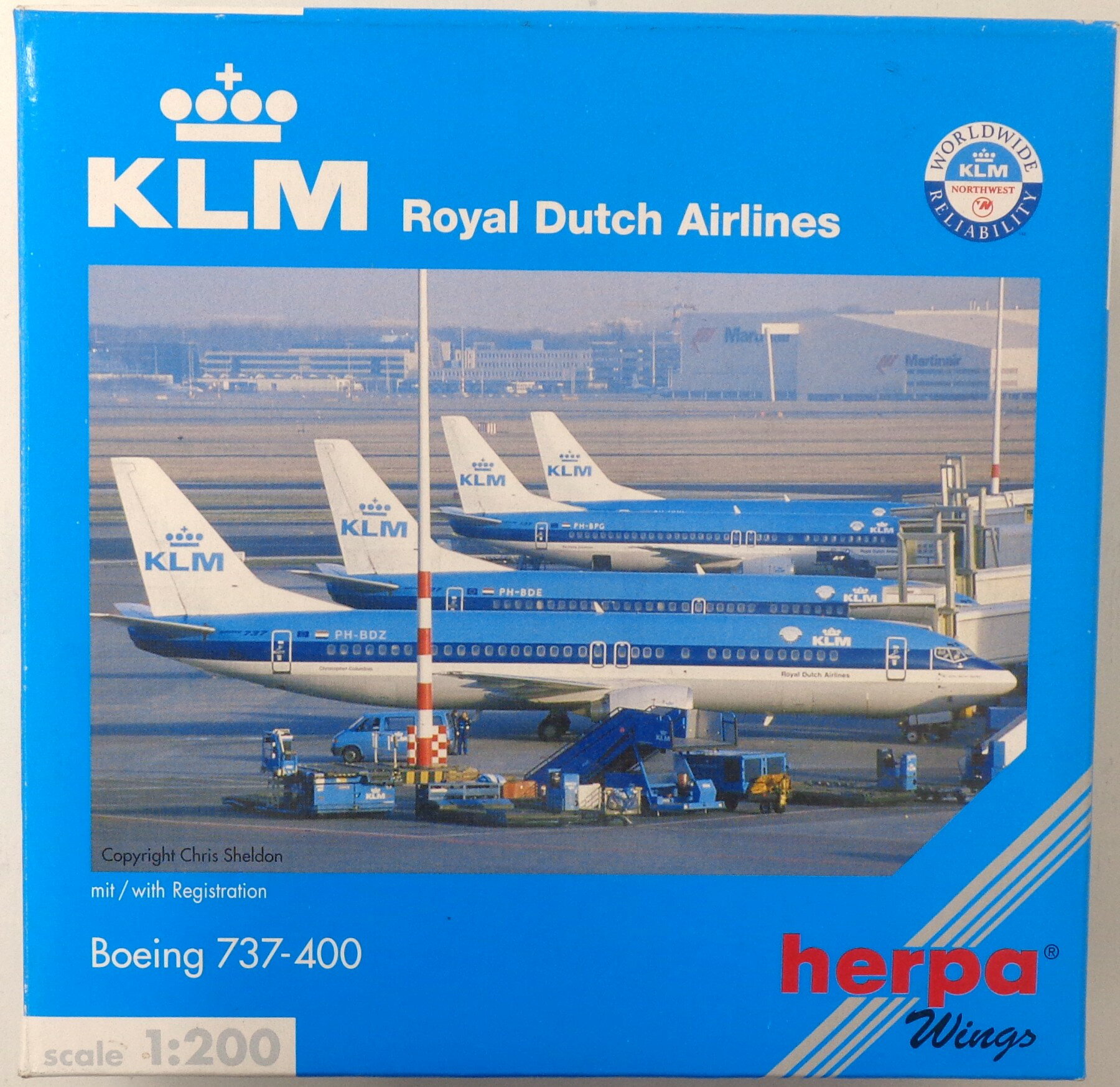 樂天商城 - 【中古】 その他 完成品(航空機) 民間機 ヘルパウィングス　No.550123　1/200 KLMロイヤルダッチエアラインズボーイング737-400 PH-BDZ 【C】 ※外箱に若干の傷みあり、商品の性質上多少の塗装ムラ等はご容赦ください