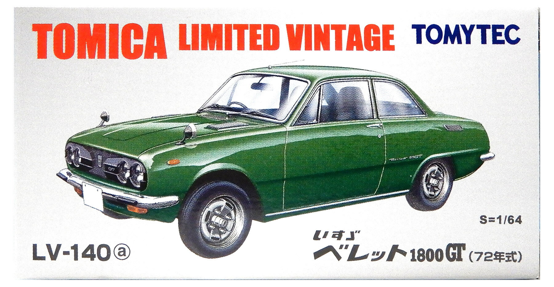 【中古】1/64 TOMYTEC(トミーテック) トミカリミテッドヴィンテージ LV-140a ベレット1800GT(緑)72年式..