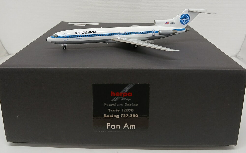 【中古】 その他 完成品(航空機) 民間機 1/200 ヘルパプレミアム B727-200 PAM AM(パンナム) N361PA 【B】 外箱多少傷み