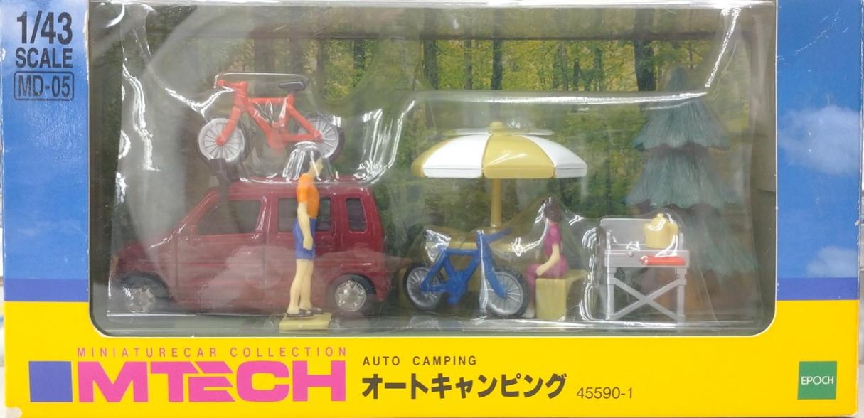 【中古】1/43 エポック社 45590-1 MTECH オートキャンピング 【B】 開封品、箱傷みあり