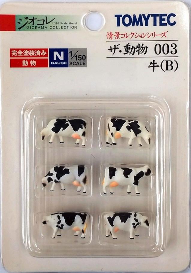 【中古】ジオコレ TOMYTEC(トミーテック) ザ・動物003 牛(B) 【A´】 未開封、パッケージ若干傷み