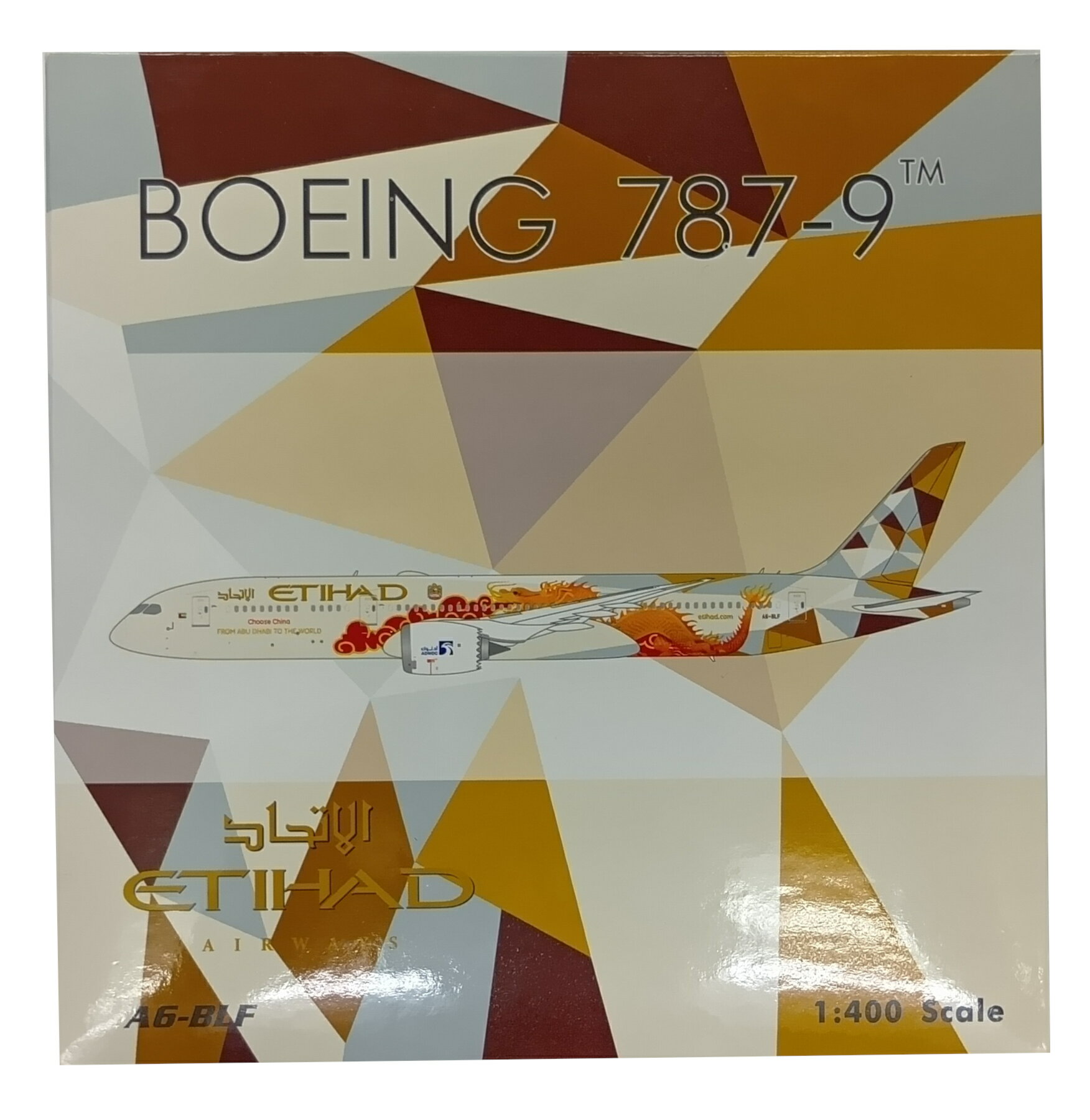  その他 完成品(航空機) 民間機 Phoenix 1/400 Etihad Airways B787-9 Choose China A6-BLF  外箱若干傷み