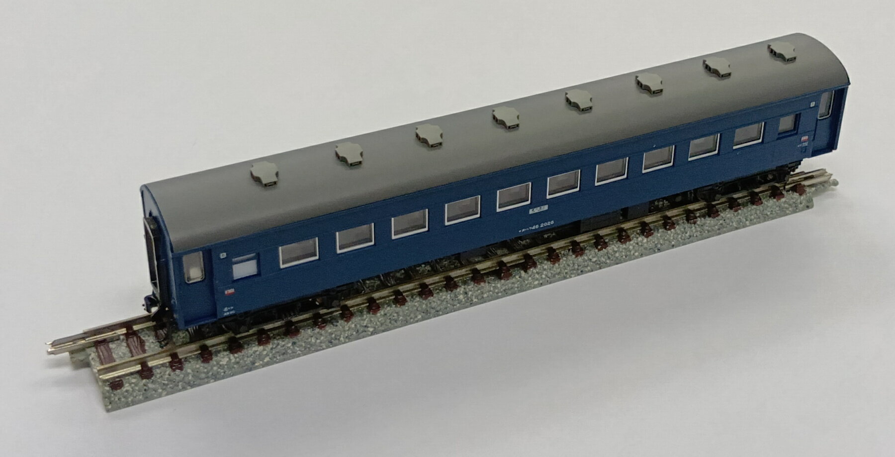 【中古】Nゲージ KATO(カトー) 10-1623セットバラ オハフ46-2026 (43系夜行急行「きそ」6両基本セット)(1両のみ) 【B】 トイレ側 台車交換済/KATO製クリアケース入り