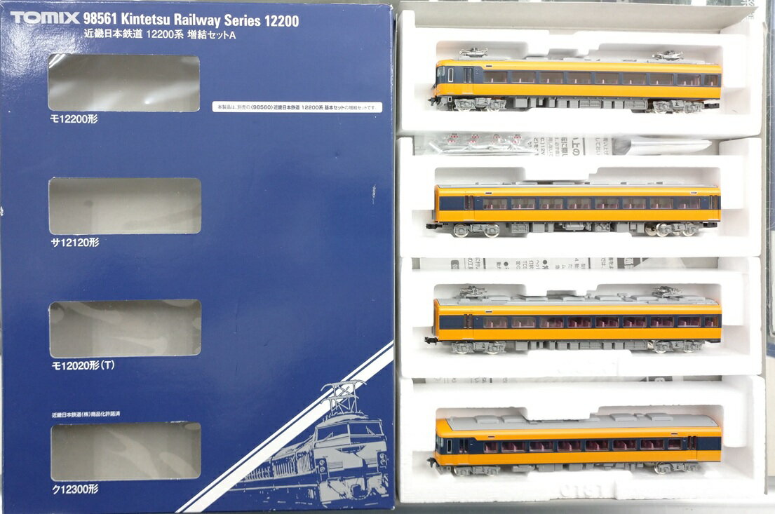 【中古】Nゲージ TOMIX(トミックス) 98561 近畿日本鉄道 12200系増結A 4両セット 【A´】 箱傷みあり