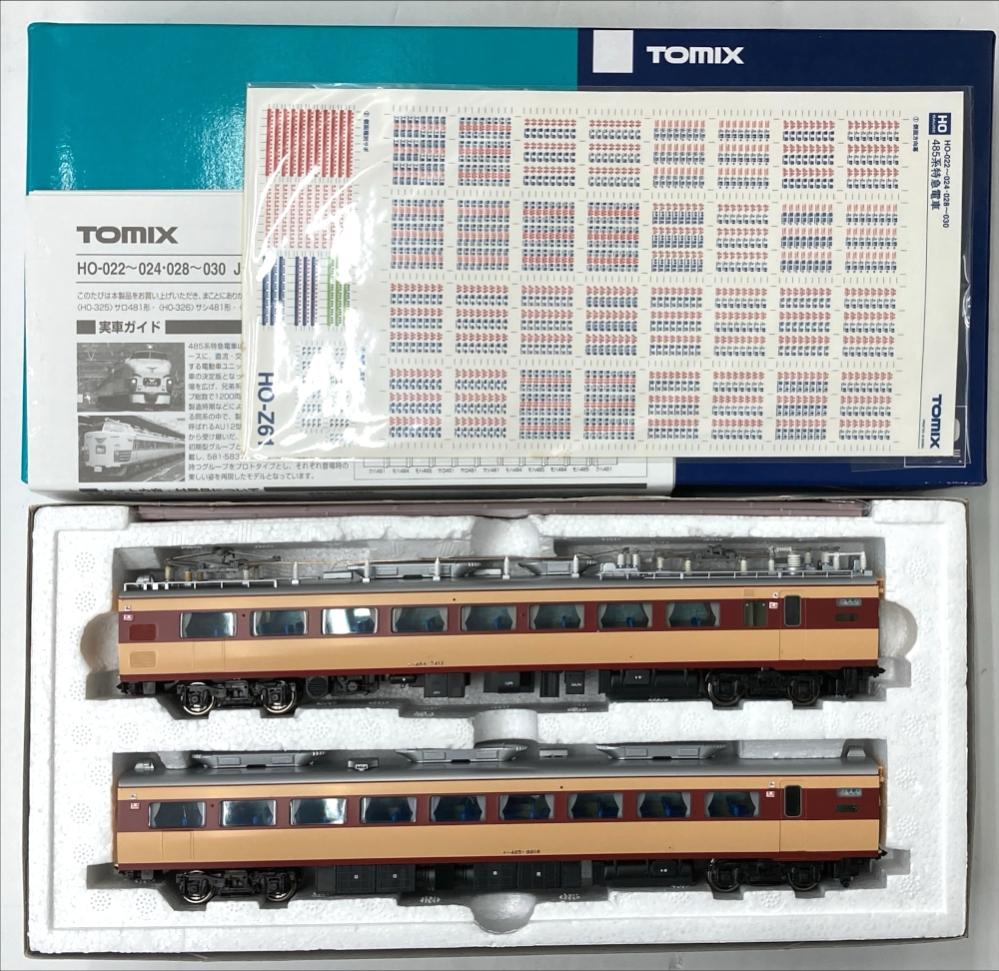 【中古】HOゲージ TOMIX(トミックス) HO-024 国鉄 485系 (初期型) 2両増結セット(T) 【ジャンク】 ※主な状態：パーツ取付/インレタ貼付/シール貼付/碍子変色