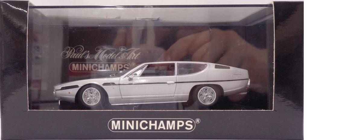 【中古】 その他 スケールミニカー(1/43) ミニチャンプス 1/43 ランボルギーニ エスパーダ シルバー 【B】 ※開封品・ケースに若干の傷みあり・商品の性質上多少の塗装ムラ等はご容赦ください