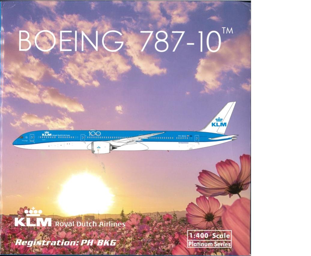 【中古】 その他 完成品(航空機) 民間機 ジェミニジェッツ 1/400 ボーイング787-10 KLMオランダ航空　PH-PKG 【B】 ※外箱に若干の傷みあり・商品の性質上多少の塗装ムラ等はご容赦ください