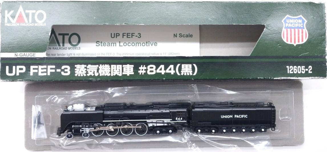 樂天商城 - 【中古】Nゲージ KATO(カトー) 12605-2 UP FEF-3 蒸気機関車 #844 (黒) 2023年ロット 【A´】 箱傷み