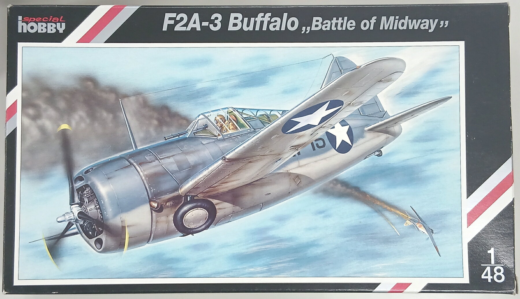 【中古】 その他 プラモデル(航空機) 軍用機 スペシャルホビー 1/48 F2A-3 バッファロー Battle of Midway 【B】 内袋開封・未組立品 外箱傷み・角傷み・潰れ パーツランナーから外れ JAN:8595019312074