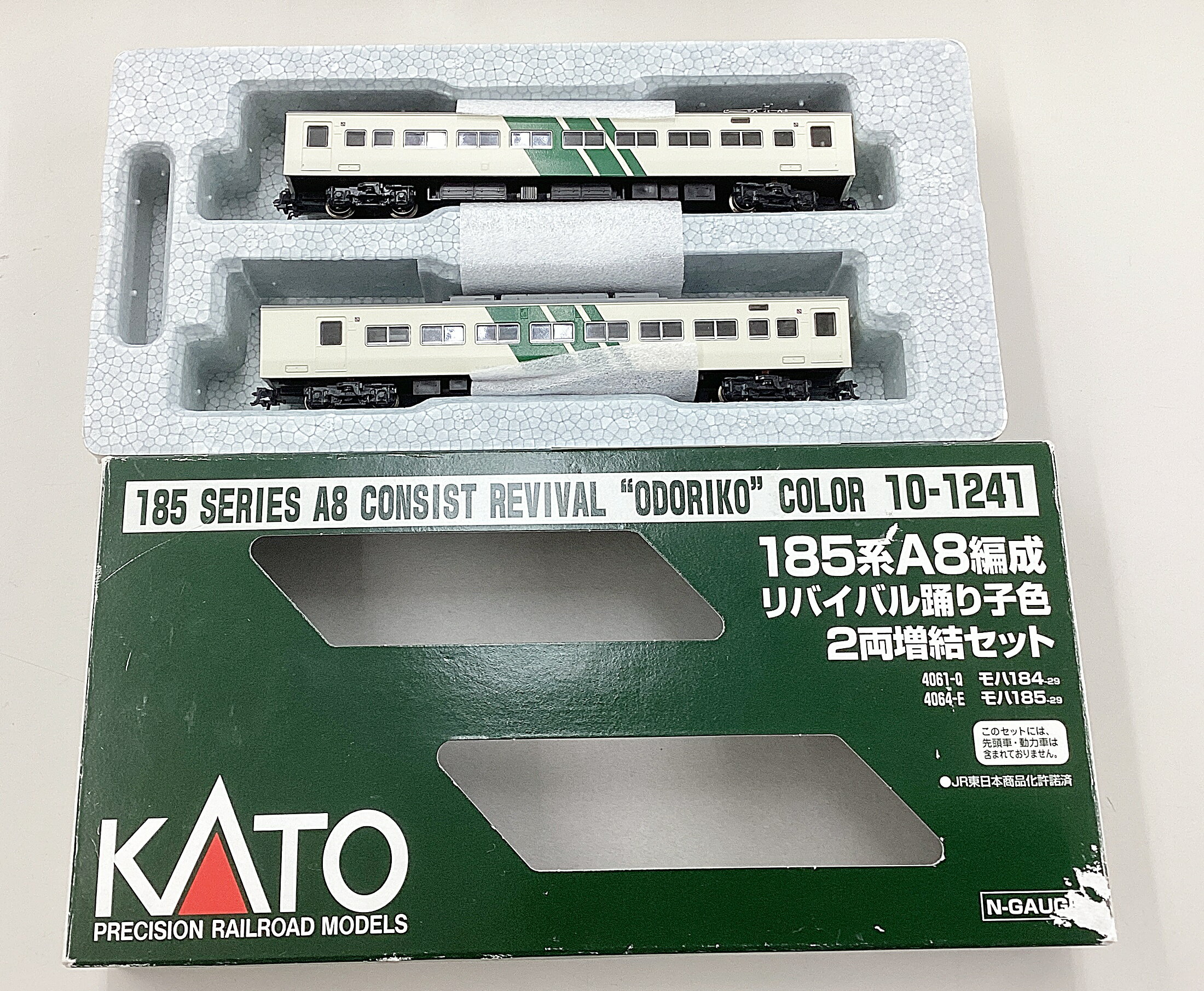 【中古】Nゲージ KATO(カトー) 10-1241 185系A8編成 リバイバル踊り子色 2両増結セット 【B】 外箱傷み大（写真参照。かなりダメージがございます。ご了承ください）