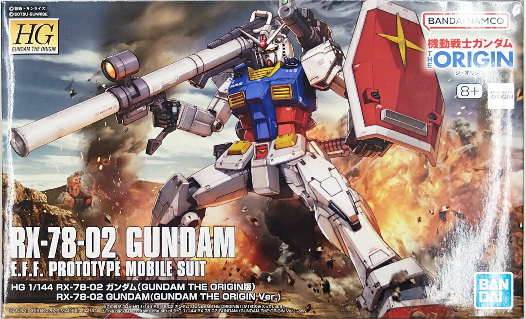 ����š� �Х���� �ץ��ǥ�(�������) HG �Х�������ԥ�å� ��ư��Υ������ THE ORIGIN(�������ꥸ��) 1/144 HG RX-78-02 �������(GUNDAM THE ORIGIN��) ��A���� ��̤��Ω����Ȣ���ߡ��٤�ͭ�����������ͭ
