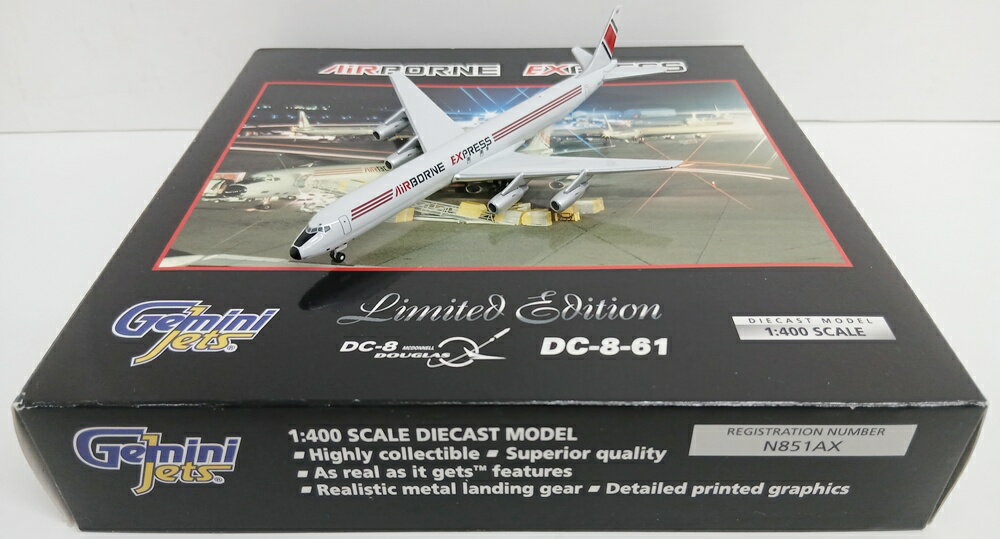 Other - 【中古】 その他 完成品(航空機) 民間機 1/400 ジェミニ GJABX189 DC-8-61 エアボーン・エクスプレス N851AX 【B】 外箱多少傷み ※商品の性質上、多少の塗装ムラ等はご了承ください。