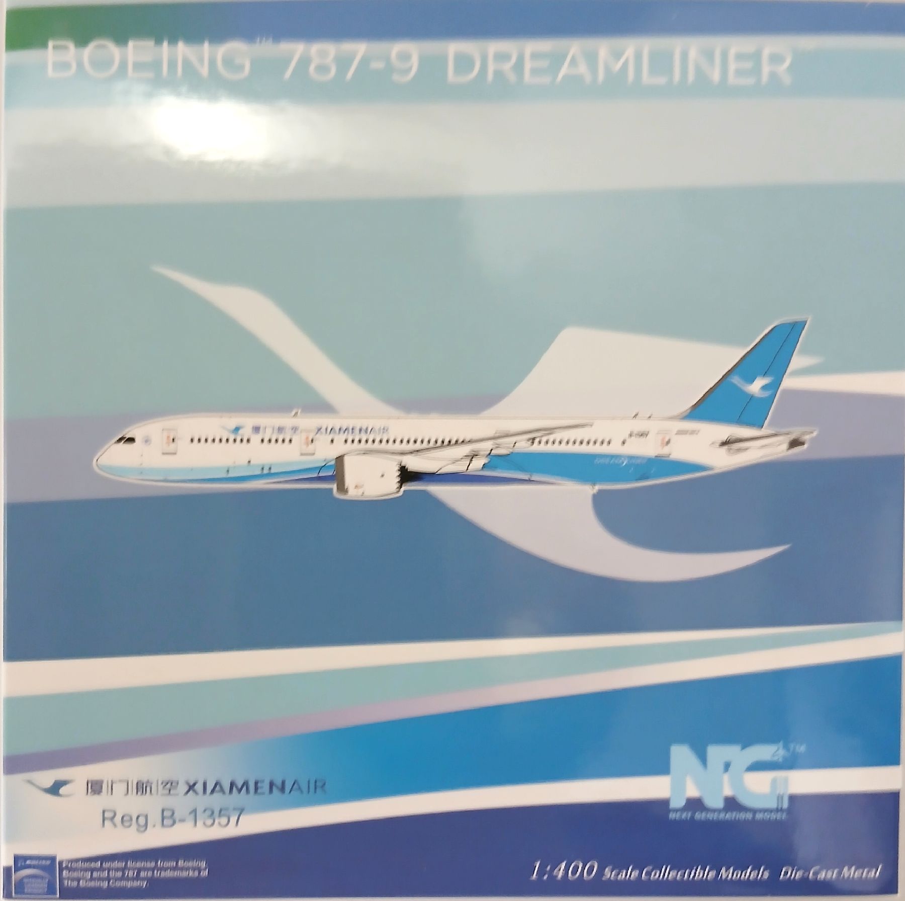 【中古】 その他 完成品(航空機) 民間機 NGモデル 55073 1/400 ボーイング787-9 ドリームライナー 厦門航空 B-1357 【C】 左エンジン取り付け難あり