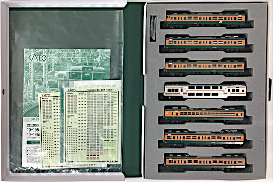 樂天商城 - 【中古】Nゲージ KATO(カトー) 10-1954+10-1955+10-1956 113系2000番台 湘南色(JR仕様) 基本+増結+JR東海・T編成 15両セット 【A´】 ※全ての車両を10-1954・10-1955のケースに収納 ※スリーブ若干傷み