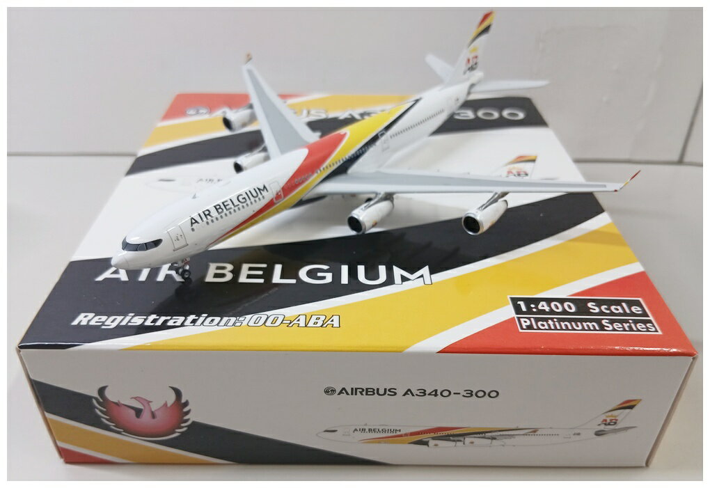 【中古】1/400 A340-300 エア・ベルギー OO-ABA 完成品（航空機）