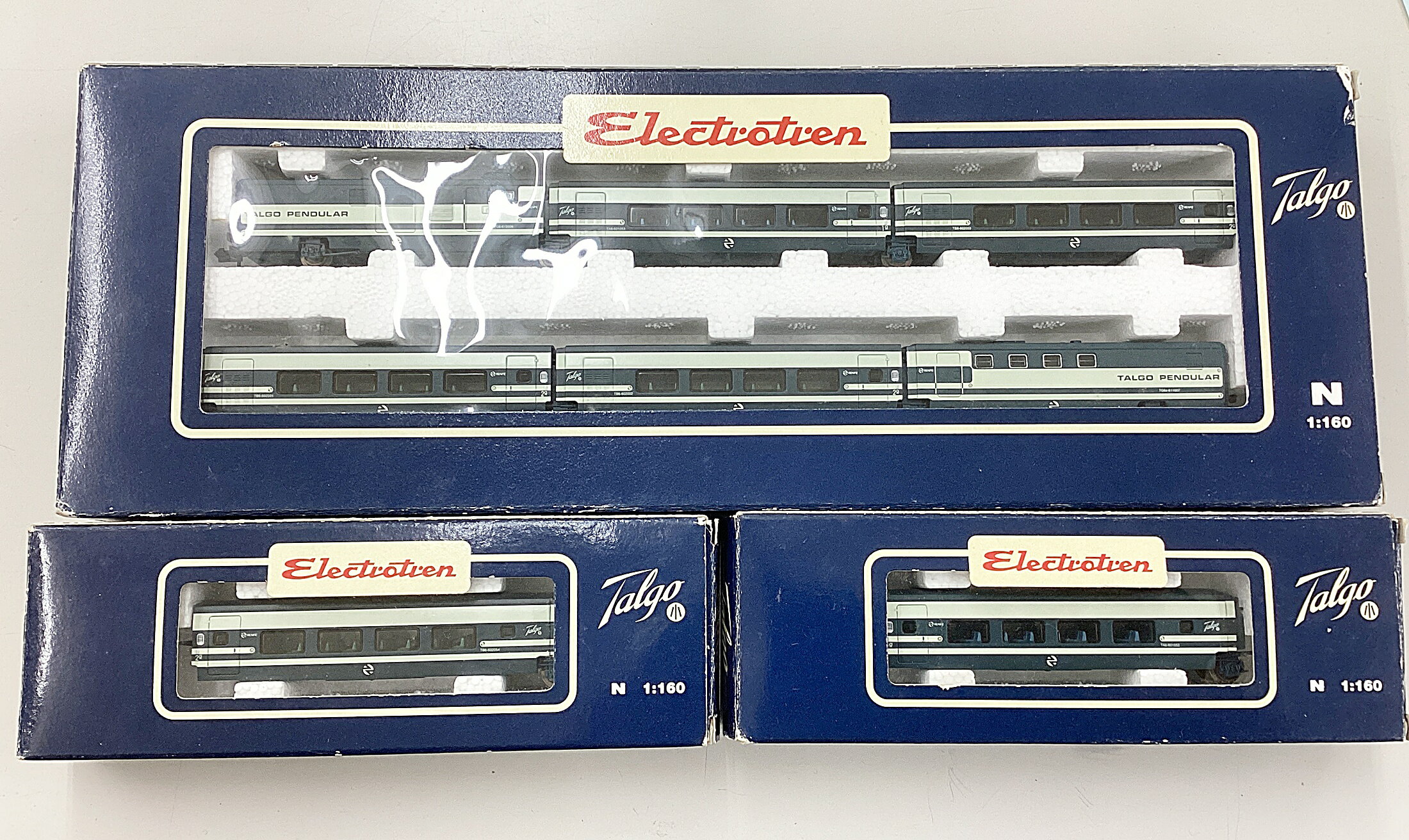 樂天商城 - 【中古】Nゲージ その他 鉄道模型 ELECTROTREN　7201K+7211+7212　タルゴ　ペンデュラー　8両セット 【C】 外箱傷み　経年変化/付属品詳細不明（写真に掲載されているものが全てになります）　※日本語の説明書はありません。