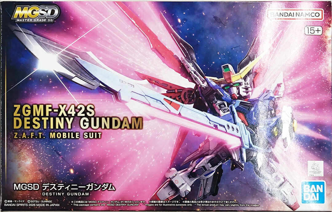 樂天商城 - 【中古】 バンダイ プラモデル(ガンダム) SDガンダム バンダイスピリッツ 機動戦士ガンダムSEED DESTINY MGSD ZGMF-X42S デスティニーガンダム 【A´】 ※未組立※外箱傷み・潰れ有