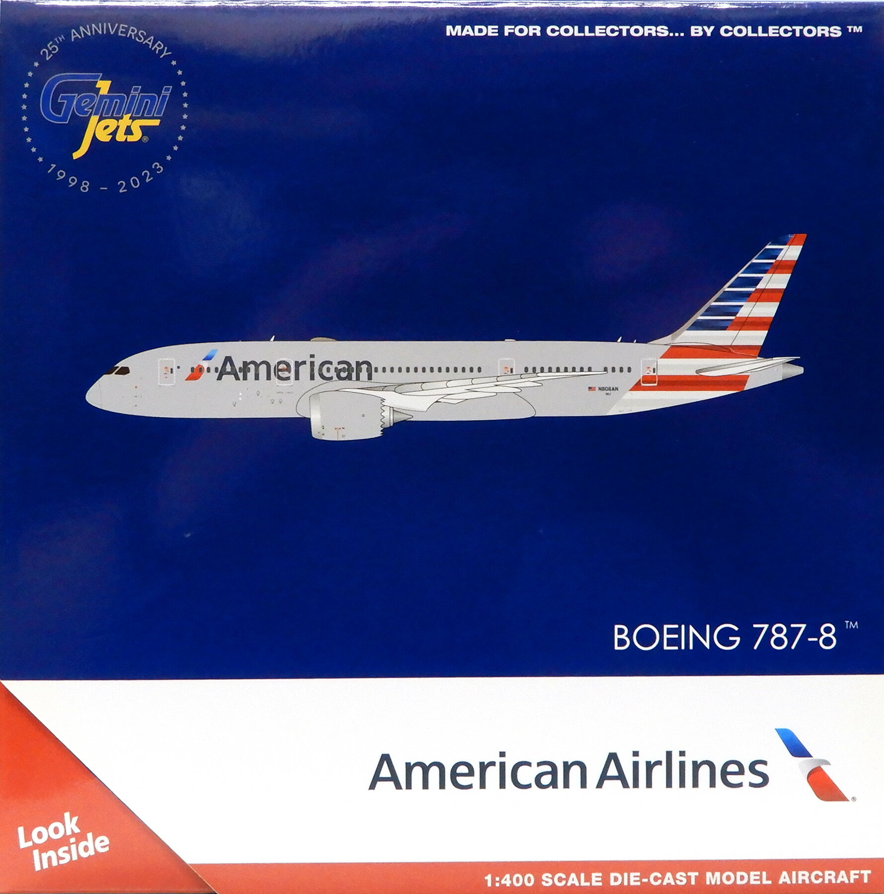 乐天商城 - 【中古】 その他 完成品(航空機) 民間機 Gemini Jets 1/400 ボーイング 787-8 アメリカン航空 N808AN 【B】 外箱開封済・外箱若干傷み / 性質上、多少の塗装ムラ等はご容赦ください