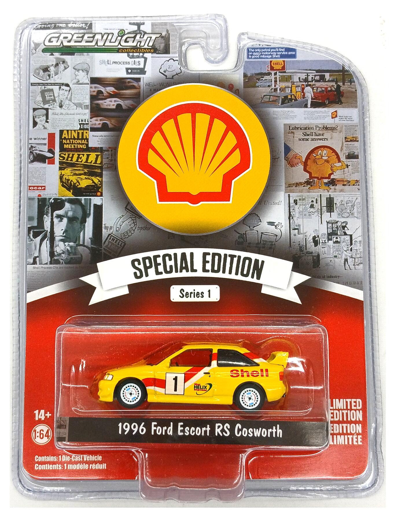  その他 スケールミニカー(1/64・その他) グリーンライト 1/64 1996 Ford Escort RS Cosworth 「Shell SPECIAL EDITION Series 1」  ※未開封・外箱に若干の傷みあり