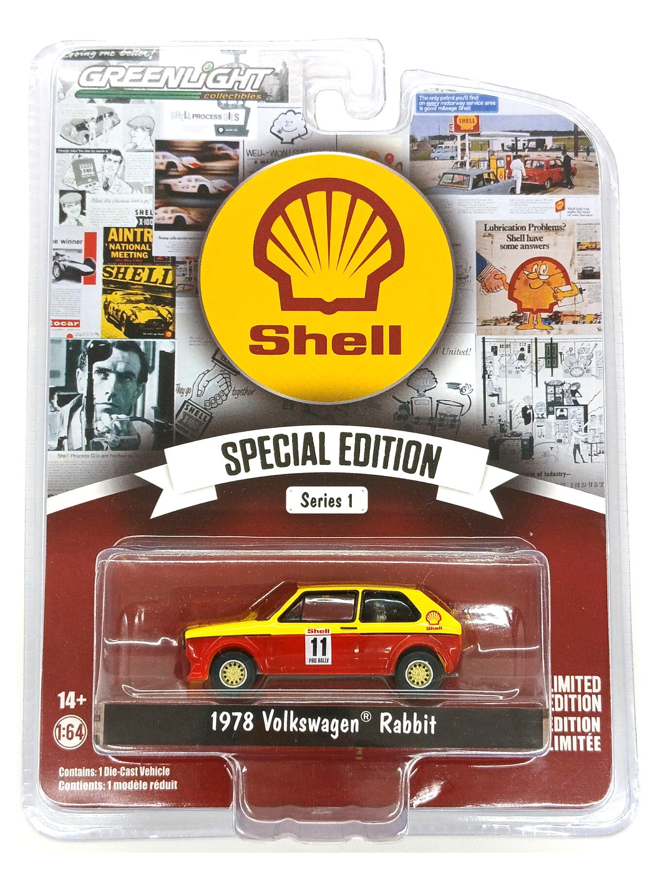  その他 スケールミニカー(1/64・その他) グリーンライト 1/64 1978 Volkswagen Rabbit 「Shell SPECIAL EDITION Series 1」  ※未開封・外箱に若干の傷みあり