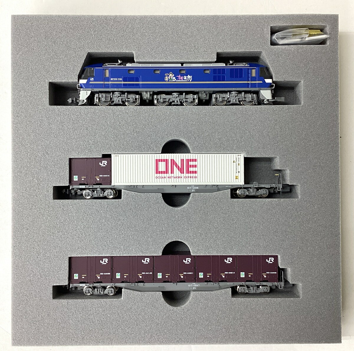 【中古】Nゲージ KATO(カトー) 10-045 10-045 EF210コンテナ列車 3両セット 【B】 パーツ取付残有/外箱多少傷み