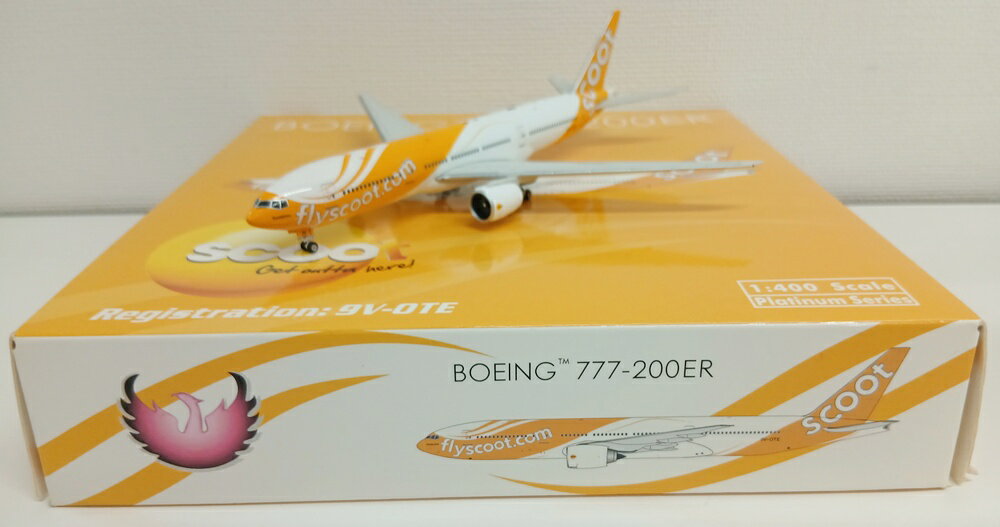 Other - 【中古】 その他 完成品(航空機) 民間機 1/400 フェニックス 10893 B777-200ER スクート 9V-OTE 【B】 外箱多少傷み　※商品の性質上、多少の塗装ムラ等はご了承ください。
