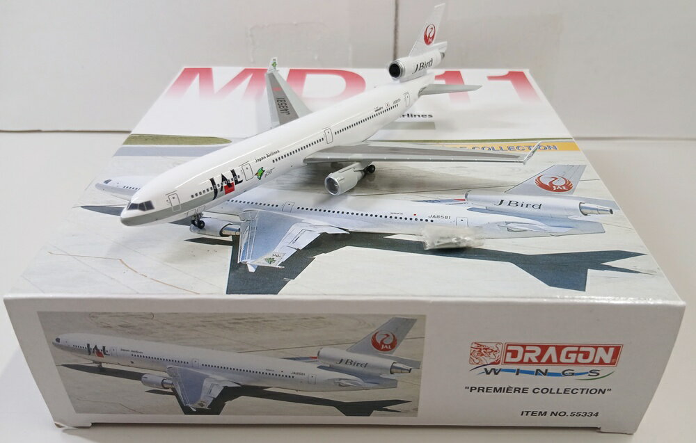【中古】 その他 完成品(航空機) 民間機 1/400 ドラゴン 55334 MD-11 JAL (ヤイロチョウ) JA8581 【D】 外箱多少傷み 尾翼エンジン塗装ハゲ スタンド 説明書欠品※商品の性質上 多少の塗装ムラ等はご了承ください。