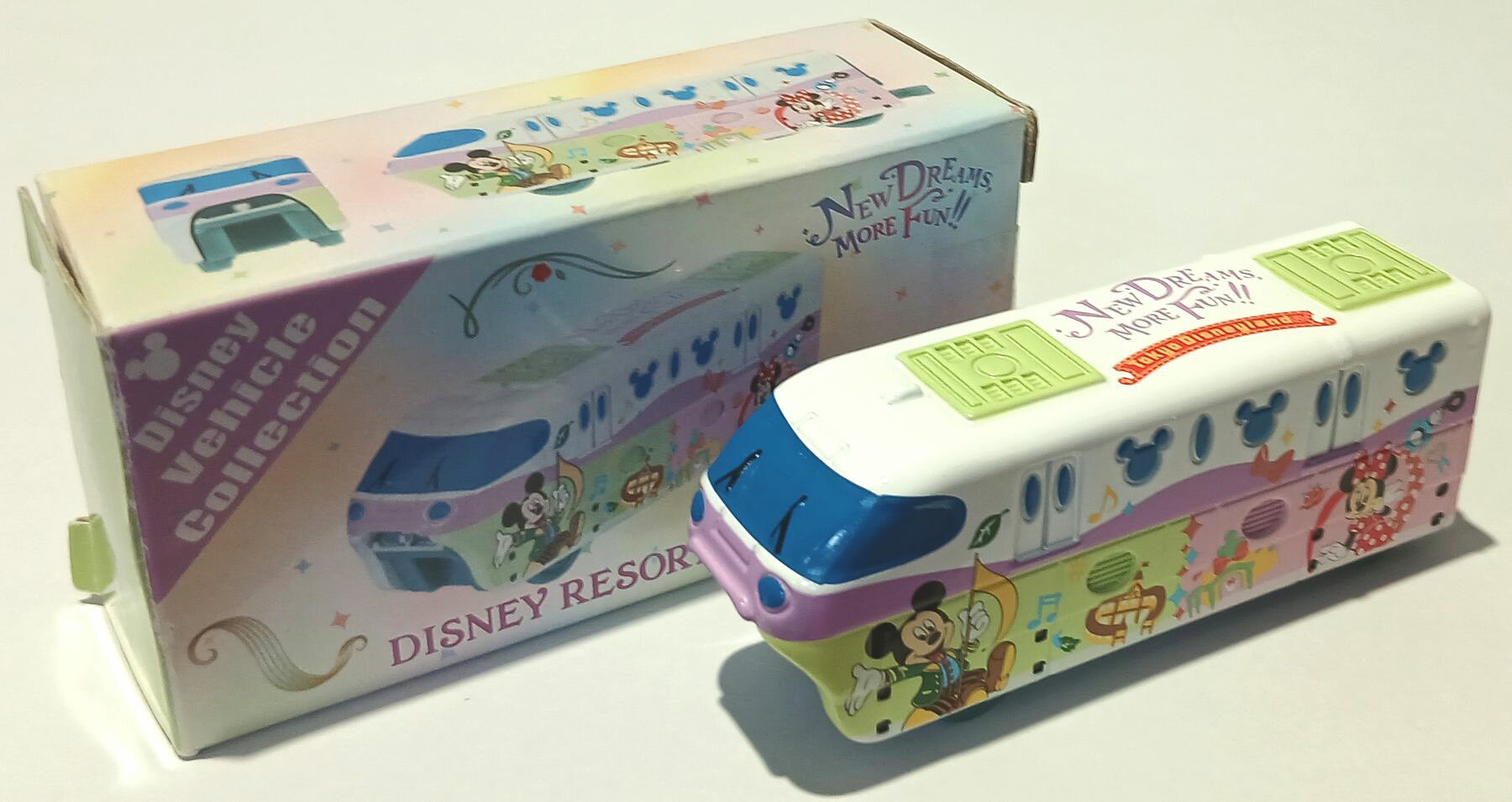 【中古】 タカラトミー トミカ ディズニーバイシクルコレクション ディズニーリゾートライン NEW DREAMS,MORE FUN!! 【B】 外箱傷み、色あせ ※メーカー出荷時からの塗装ムラはご容赦願います