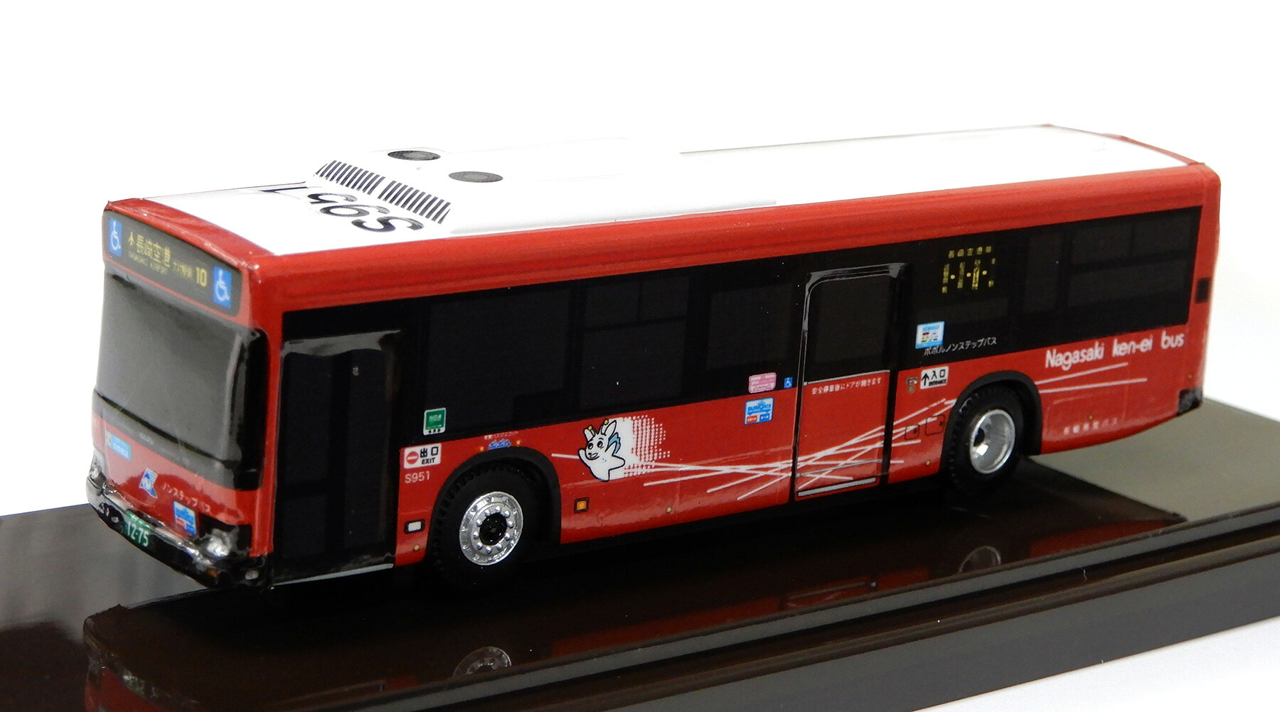 ホビーランドぽち 楽天市場店の【中古】 その他 スケールミニカー(1/64・その他) アドウィング 1/80 長崎県営バス 【D】 外箱開封品・外箱傷み / ケース角にヒビ割れ / 性質上、多少の塗装ムラ等はご容赦ください。｜アングル2
