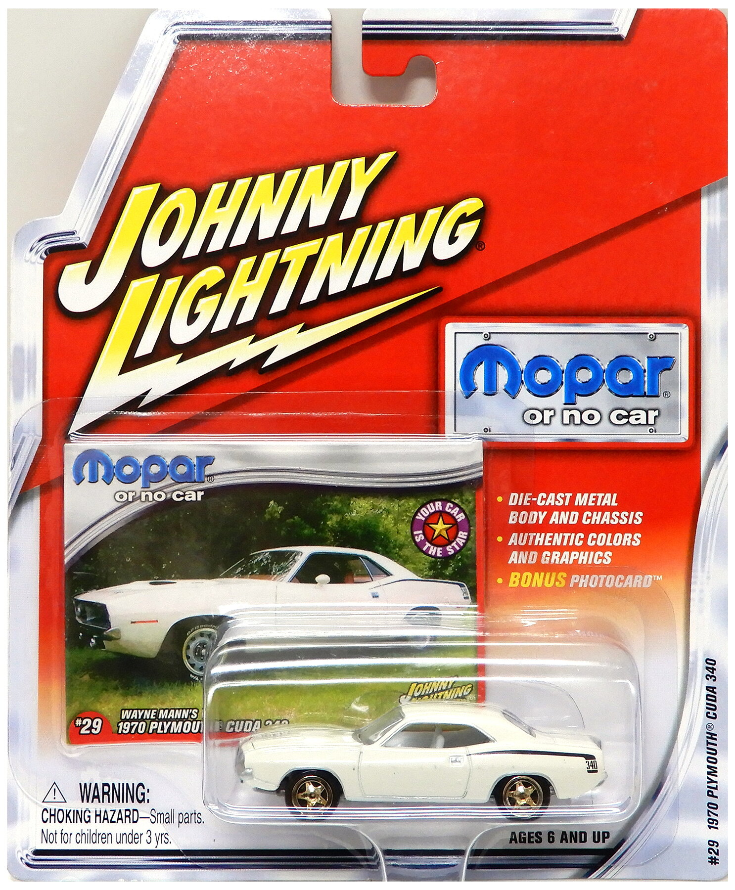 【中古】 その他 スケールミニカー(1/64・その他) Johnny Lightning Mopar Or No Car #29 1970 PLYMOUTH CUDA 340 【A´】 パッケージ未開封・傷み / 性質上、多少の塗装ムラ等はご容赦ください
