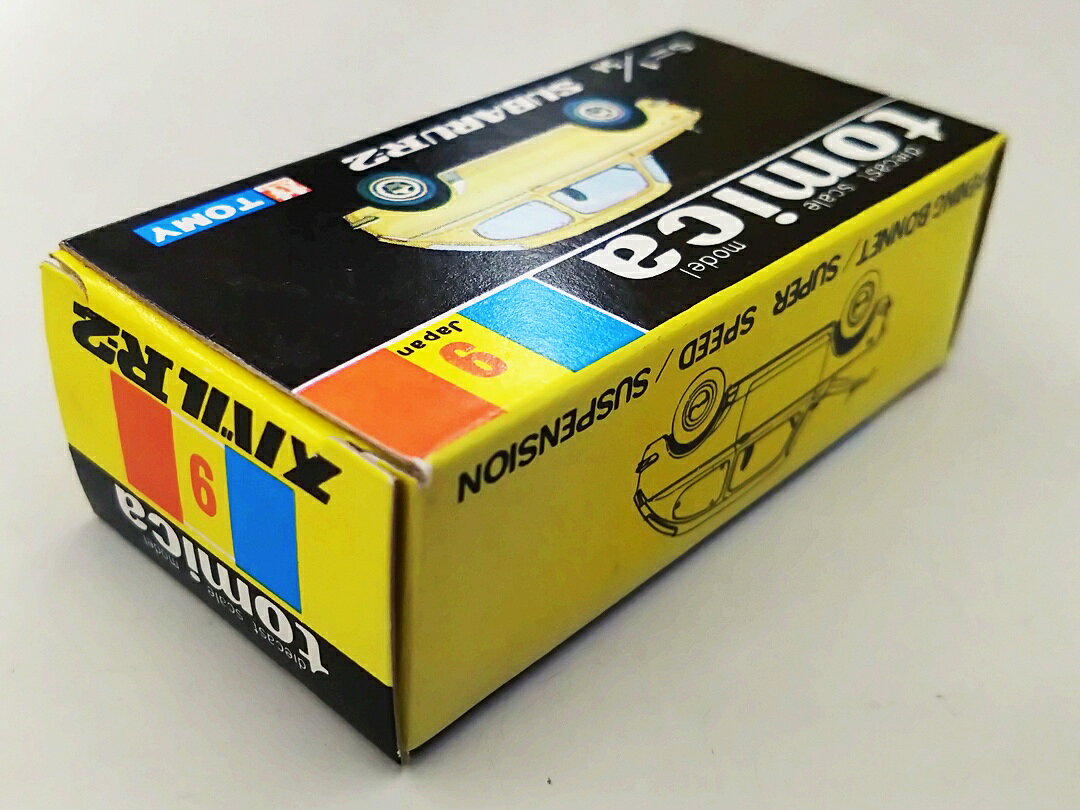 【中古】 タカラトミー トミカ No.9 1/54 スバル R2(グリーン/黒箱) 【D】 ※内容物...