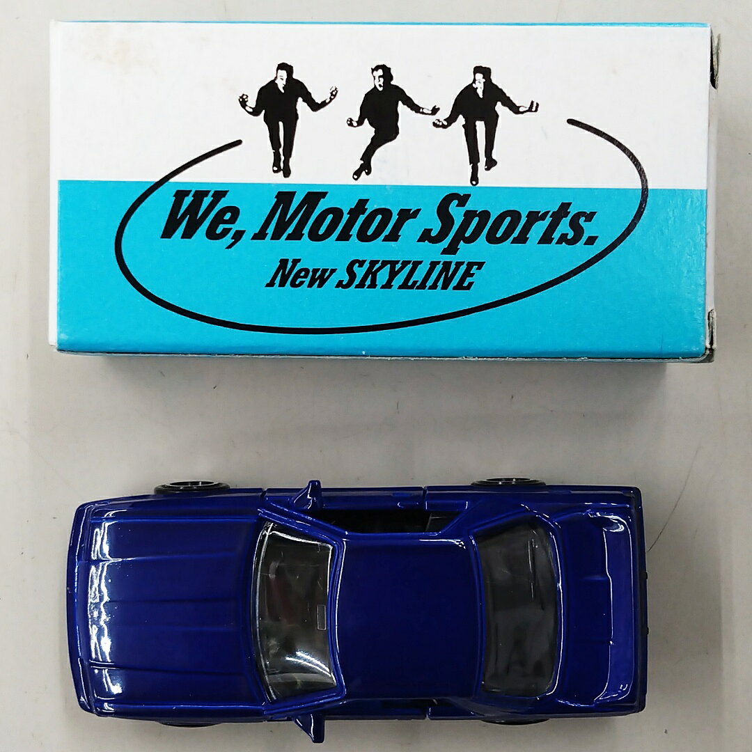【中古】 タカラトミー トミカ アイアイアド特注 We,Motor Sports. NEW SKYLINE 1/62 ニッサン スカイライン GTS-R(ブルー) 【D】 ※内容物は画像の通りです※傷・使用感有※外箱傷み大※塗装難有※経年劣化による傷み有